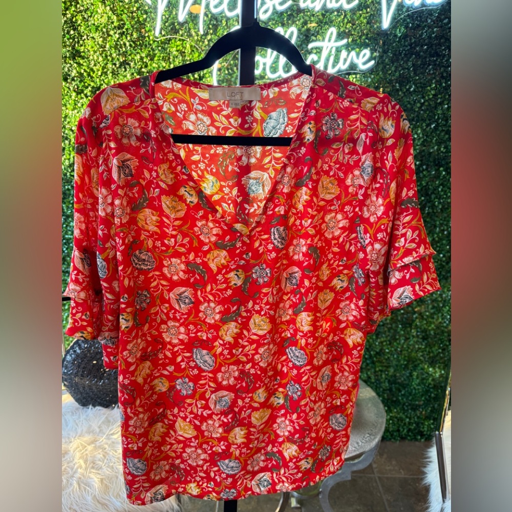 Loft floral blouse